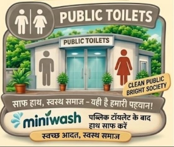 MINIWASH for use after public toilets